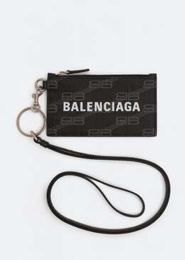 Balenciaga: Картхолдер  Cash с принтом