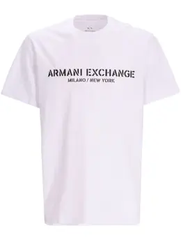 Armani Exchange: Футболка с принтом 