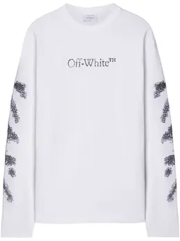 Off-White: Свитшот  Diag Stripe в полоску