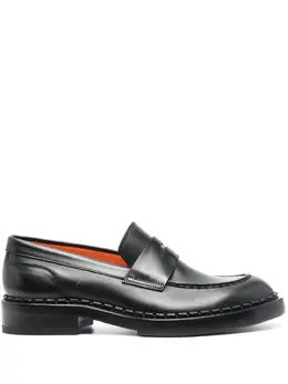 Santoni: Чёрные лоферы 