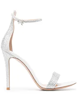 Gianvito Rossi: Серебристые сандалии 