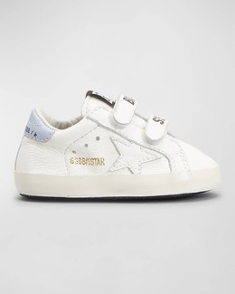 Golden Goose: Голубые кроссовки  Old School