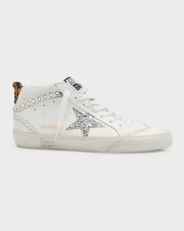 Golden Goose: Белые кроссовки  Mid Star