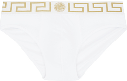 Versace Underwear: Белые трусы 