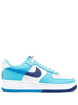 Nike: Голубые кроссовки Air Force 1