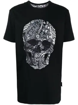 Philipp Plein: Чёрная футболка  Skull