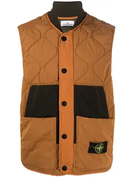 Stone Island: Стёганый жилет  Compass