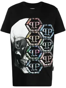 Philipp Plein: Футболка  Skull с принтом