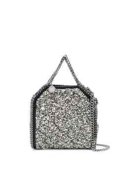 Stella McCartney: Чёрная сумка-шоппер Tiny Falabella