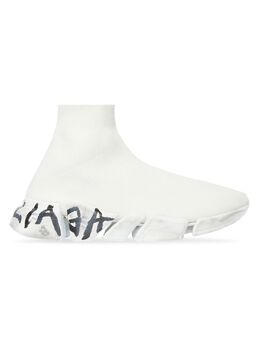 Balenciaga: Чёрные кроссовки Speed.2