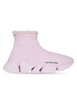 Balenciaga: Розовые кроссовки Shopping