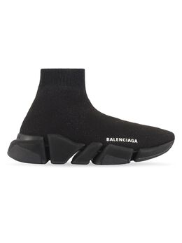 Balenciaga: Блестящие кроссовки Speed.2