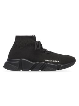 Balenciaga: Чёрные кроссовки Speed