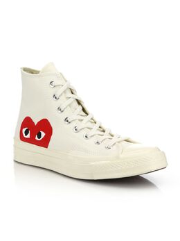 Comme Des Garçons Play: Белые кроссовки Play