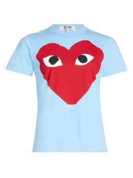 Comme Des Garçons Play: Синяя футболка Heart