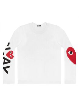 Comme Des Garçons Play: Белая футболка Play