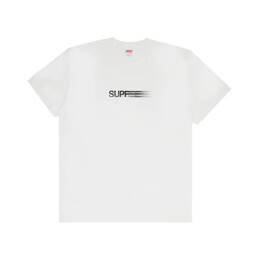 Supreme: Белая футболка  Motion Logo