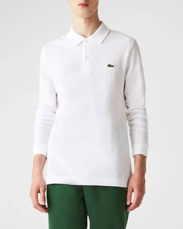 Lacoste: Синяя рубашка 