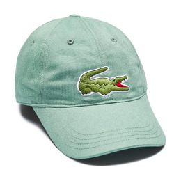 LACOSTE: Зелёная кепка 