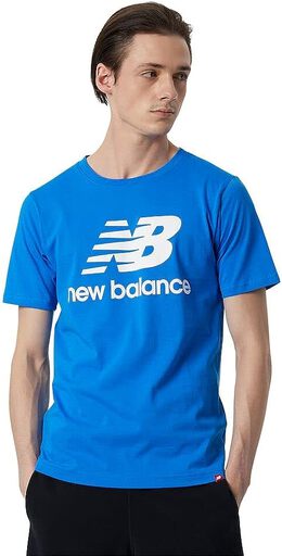 New Balance: Голубая футболка 