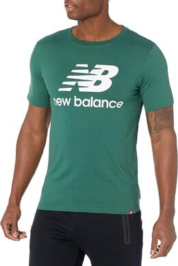 New Balance: Зелёная футболка 