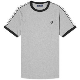 Fred Perry: Серая футболка  Ringer