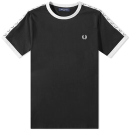 Fred Perry: Чёрная футболка  Ringer