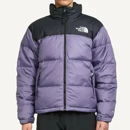 The North Face: Фиолетовый пуховик 