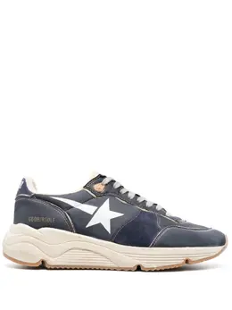 Golden Goose: Синие кроссовки  Running Sole