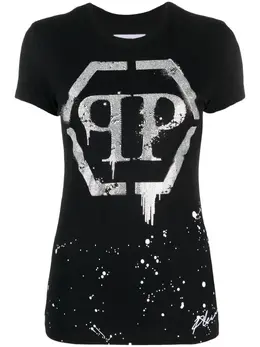 Philipp Plein: Футболка  Crystal со стразами