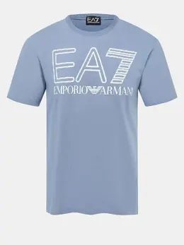 EA7 Emporio Armani: Синяя футболка 