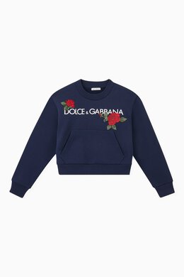 Dolce & Gabbana: Хлопковый свитшот Rose