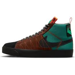 NIKE: Зелёные кеды  SB Zoom Blazer Mid