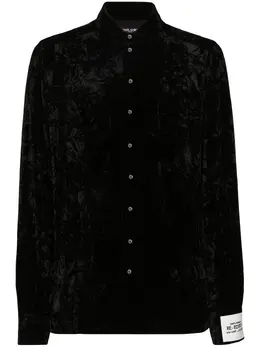 Dolce & Gabbana: Рубашка  Velvet на пуговицах