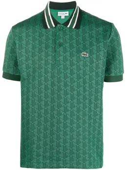 Lacoste: Зелёное поло 