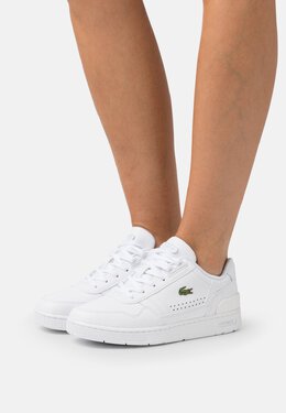 Lacoste: Белые кроссовки 