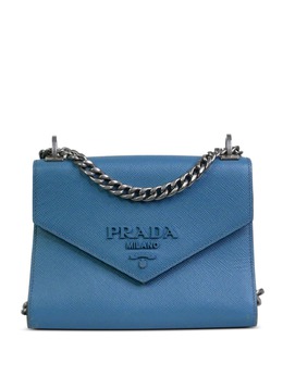 Prada Pre-Owned: Голубая сумка через плечо