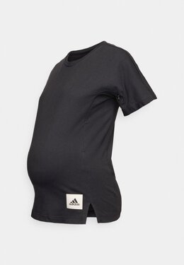 Adidas: Чёрная футболка 