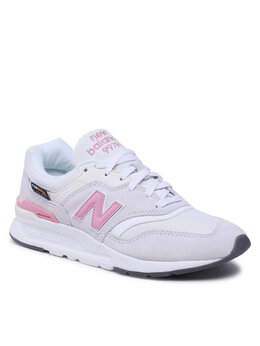 New Balance: Серые кроссовки 