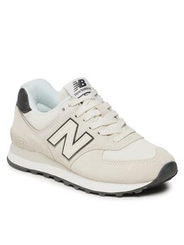 New Balance: Бежевые кроссовки 