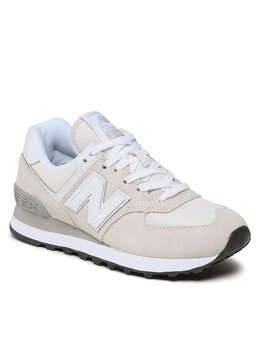 New Balance: Серые кроссовки 