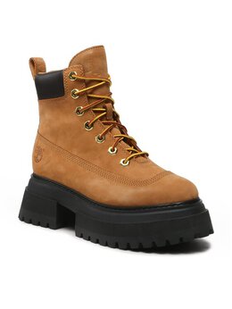 Timberland: Коричневые ботинки 