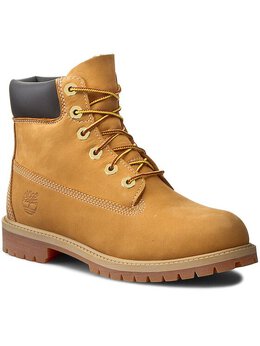 Timberland: Оранжевые ботинки 