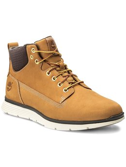 Timberland: Жёлтые ботинки 