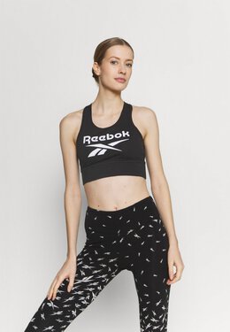 Reebok: Чёрный бюстгальтер 