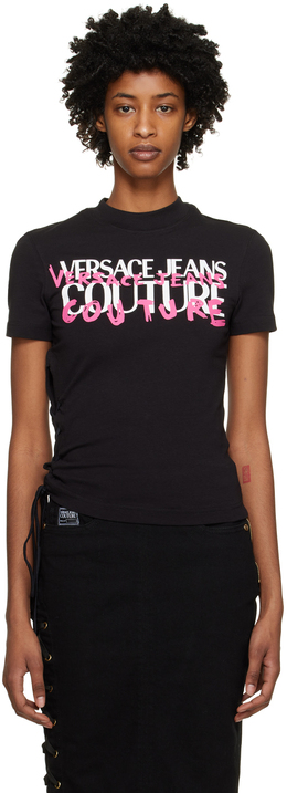 Versace Jeans Couture: Чёрная футболка