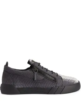 Giuseppe Zanotti: Чёрные кроссовки  Frankie