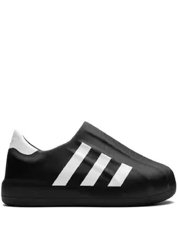 adidas: Чёрные кроссовки  Superstar