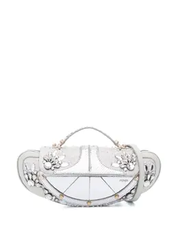 Fendi Pre-Owned: Серебристая сумка 