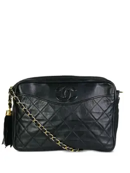 CHANEL Pre-Owned: Чёрная сумка 